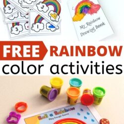 free rainbow color activities