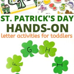 hands-on st. patrick's day letter activities for toddlers
