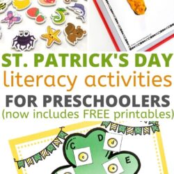 st. patrick's day literacy activities for preschoolers, now including free printables