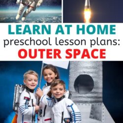 learn at home preschool lesson plans for an outer space theme