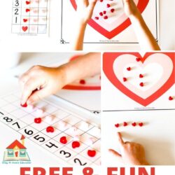 free and fun graphing and counting games for valentine's day