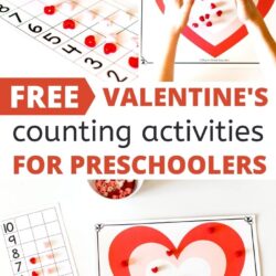 free valentine's counting activities for preschoolers