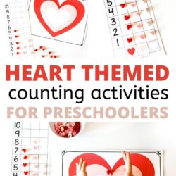 free heart themed counting activities for preschoolers