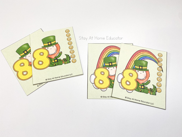 St. Patrick's Day games for preschoolers - printable old maid card game, how to play Old Maid, preschool St. Patrick's Day activities