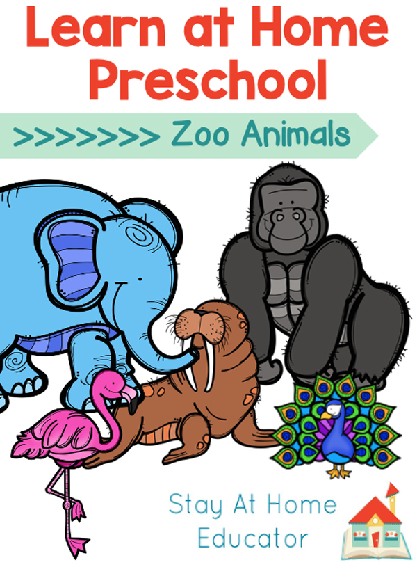 Free Zoo Animals Preschool Lesson Plans - Stay At Home Educator