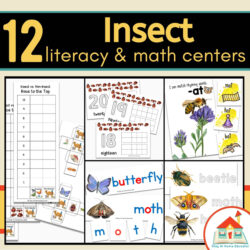 Insect math and literacy centers