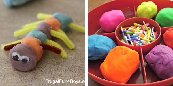 playdough activities for developing fine motor skills in preschool and toddlers, things to do with playdough,