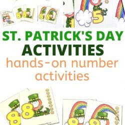 free hands-on st. patrick's day number activities