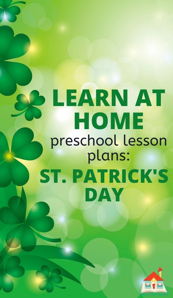 Free St. Patrick's Day Preschool Lesson Plans - Stay At Home Educator