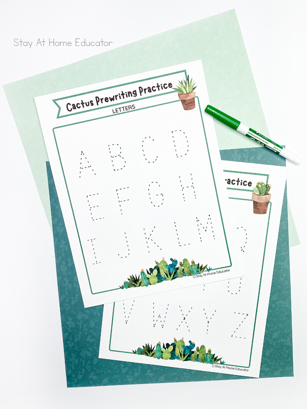 Alphabet tracing worksheets can be used once kids have mastered basic strokes