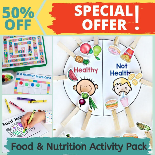 food and nutrition activity pack special offer