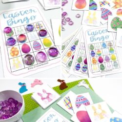 free Easter games for kids including free Eater bingo printable for preschoolers