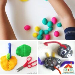 creative ways to use playdough with preschoolers