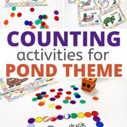 free counting activities for pond theme