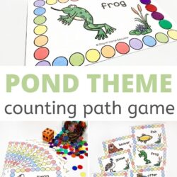 free pond theme counting path game