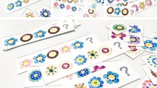 free flower theme pattern cards