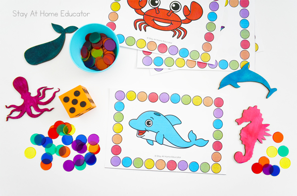 Free counting mats for ocean animal activities