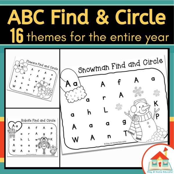 Year Long ABC Find and Circle Worksheets