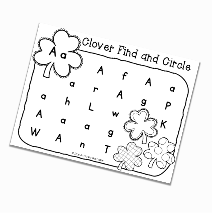 ABC Find & Circle Worksheets for the Entire Year