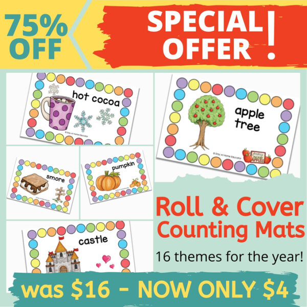 Year Long Roll and Cover Counting Mats Promo