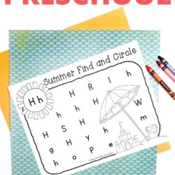free ABC worksheets for summer preschool