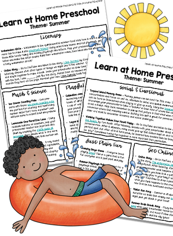 summer themes for preschool in summer lesson plans for preschoolers