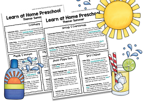 summer themes for preschool in summer lesson plans for preschoolers