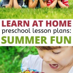 learn at home preschool lesson plans for summer fun