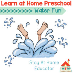 learn at home preschool water fun theme