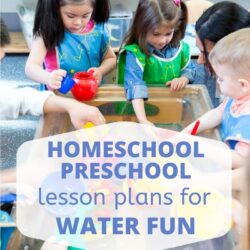 free homeschool preschool lesson plans for water fun