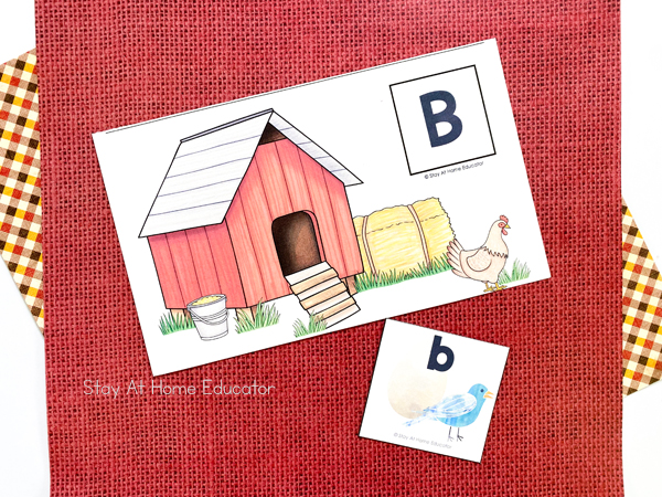 farm activities for preschoolers alphabet matching cards