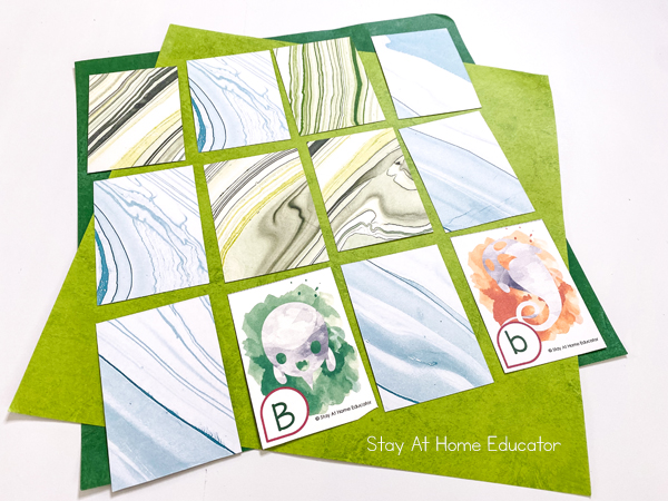 Ghost Old Maid Matching game- Halloween literacy activities for preschool