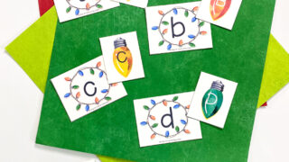 alphabet activities for Christmas | Alphabet matching | letter recognition | Christmas literacy activities |