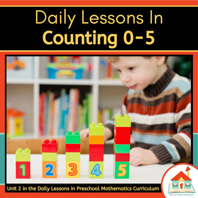 These counting lesson plans for preschoolers focus on learning the numbers 0-5 in a concrete and hands-on way.