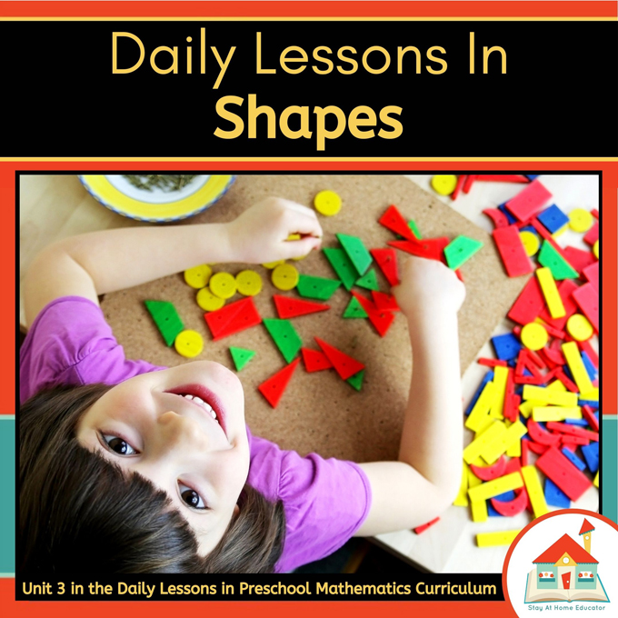 These daily lessons in shapes for preschool include hands-on activities, engaging centers, and skill-based focus lessons.