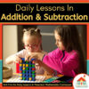These daily lessons in preschool addition and subtraction lessons are designed to guide you through daily lessons, centers, vocabulary development and a deep dive into the math topic while still being developmentally appropriate for preschoolers.