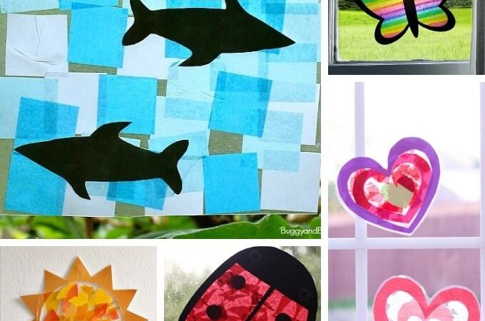 20+ suncatcher crafts for preschoolers as a process art