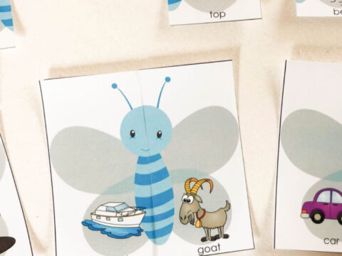 Image for Free Printable Butterfly Rhyming Game