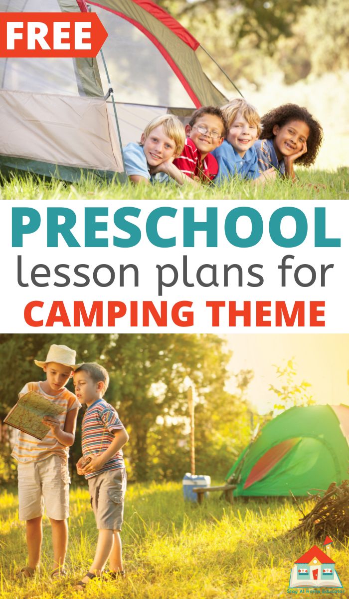 free lesson plans for a camping preschool theme 