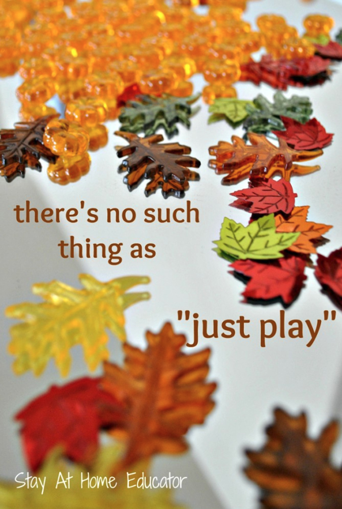 fall theme invitation to play with fall themed loose parts play
