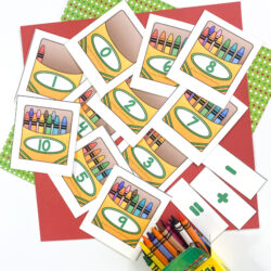 back to school themed math activities for preschoolers, counting, addition and subtraction activities for preschool