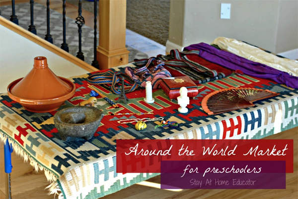 all around the world activities for preschool, world market dramatic play activity