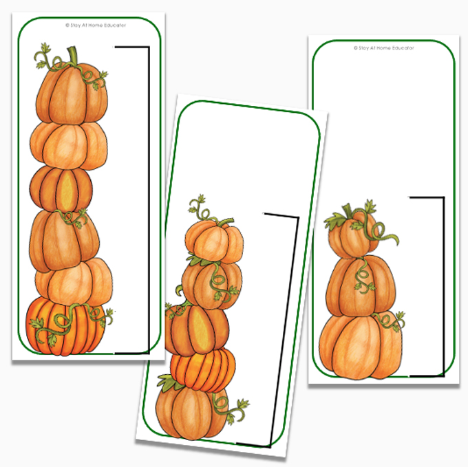 pumpkin measurement activities for preschooler, fall math activities for preschoolers