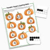 fall counting activities, number identification and fall math activities for preschoolers