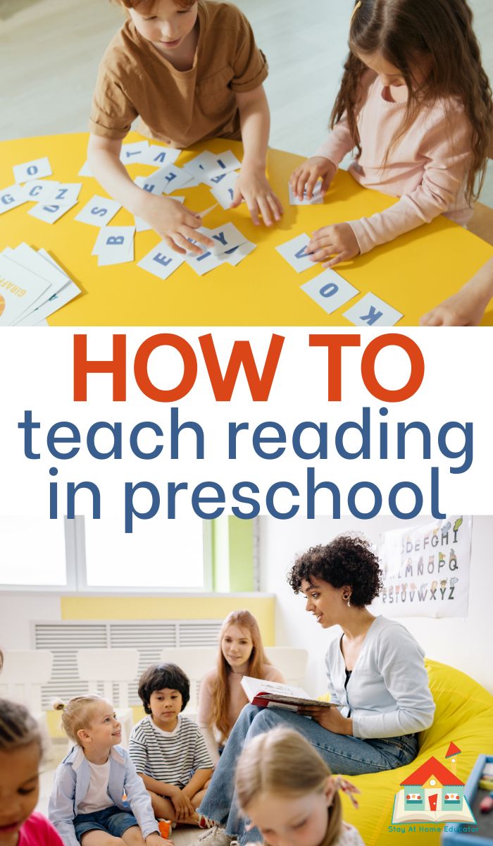 how to teach preschoolers to read, how to teach reading in preschool