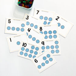 one to one correspondence counting cards for one to one correspond examples and counting activities