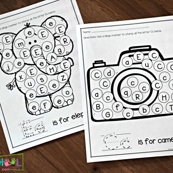 20+ Free Alphabet Worksheets for Letter Recognition - Stay At Home Educator