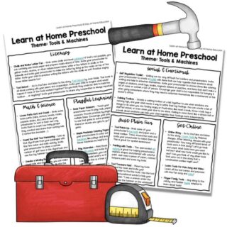 free tools and machines preschool lesson plans