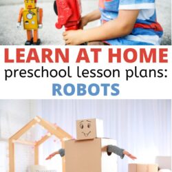 With over 15 learning activities, these free preschool robot lesson plans are designed to help you plan for your preschool robot theme.