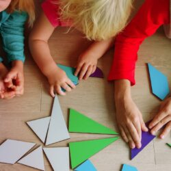 These shapes lesson plans for preschoolers include daily lessons, engaging photo cards full of real-life math examples, centers, and much more!
